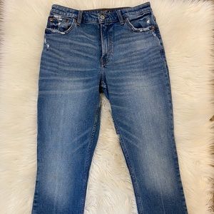 Abercrombie high rise straight jeans